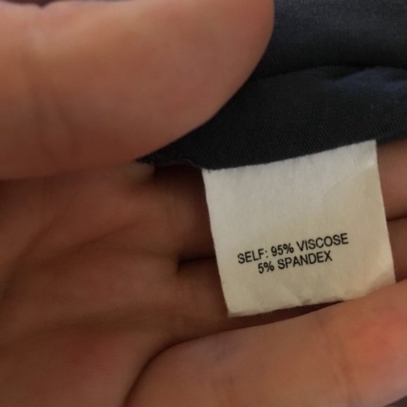 James & Joy slate blue v-neck tunic size large - Picture 6 of 7